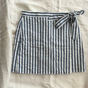 J. Crew seersucker skirt